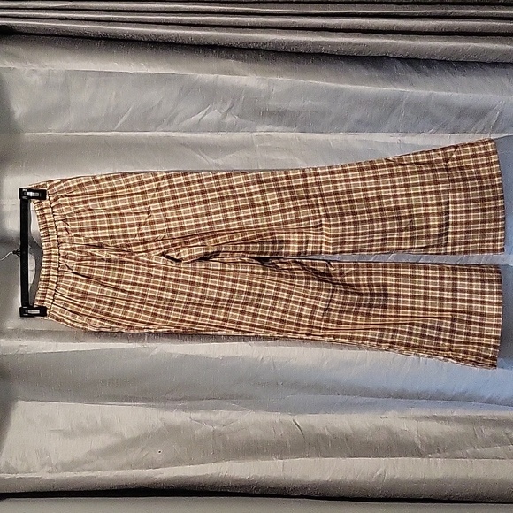 Shein brown plaid pants - Picture 3 of 9